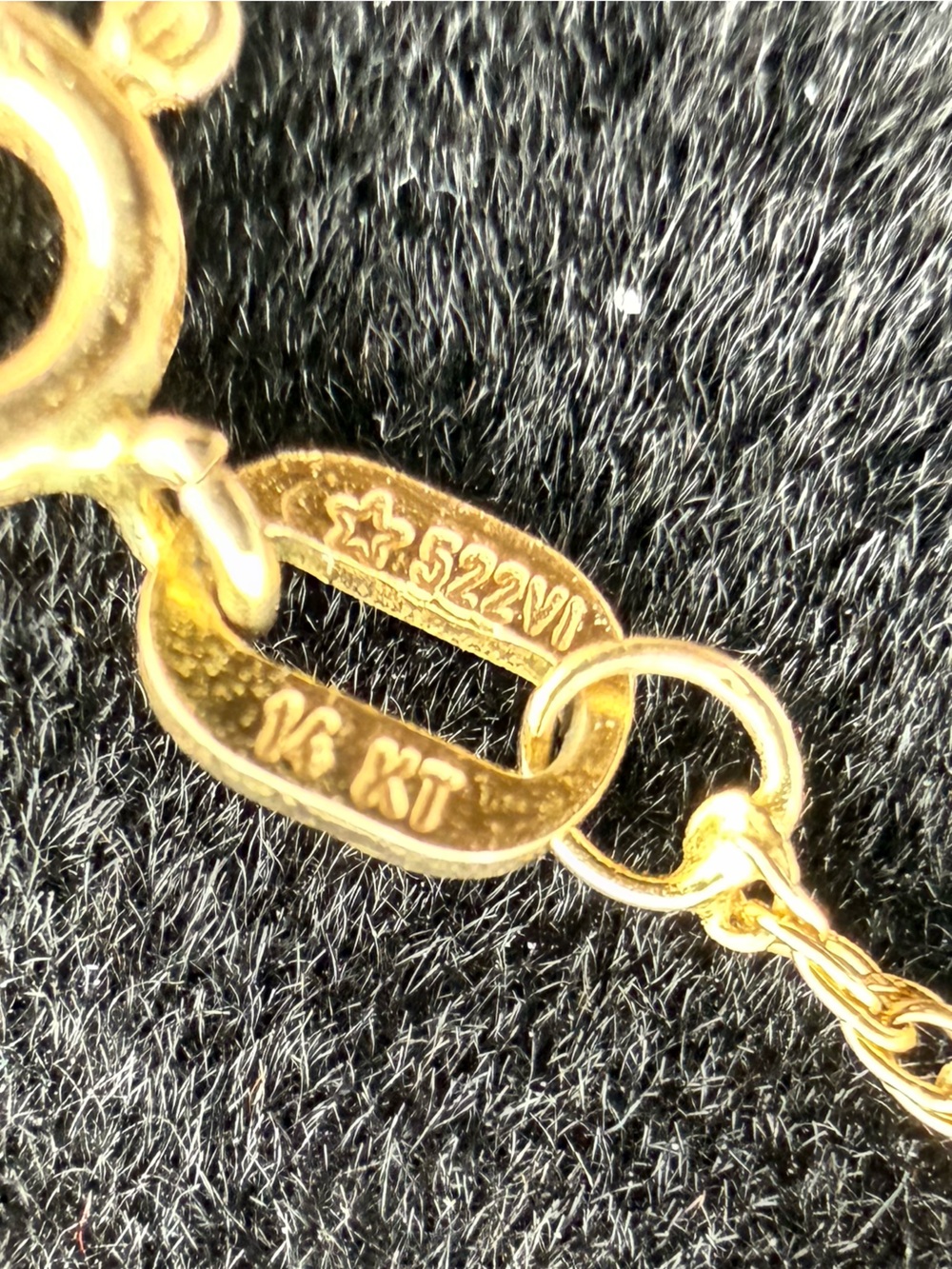 Landstrom’s Black Hills Gold 10K Cross 14K Gold 16” Chain Necklace NIB - Picture 6 of 6